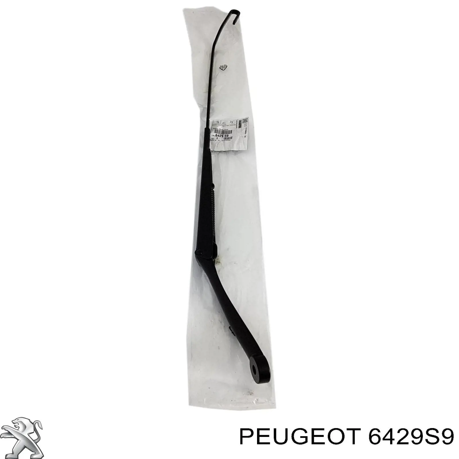 Рычаг-поводок стеклоочистителя лобового стекла на Peugeot 307 3A, 3C