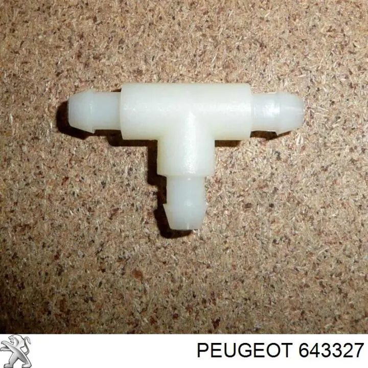 643327 Peugeot/Citroen união em t do sistema de lavador de pára-brisas