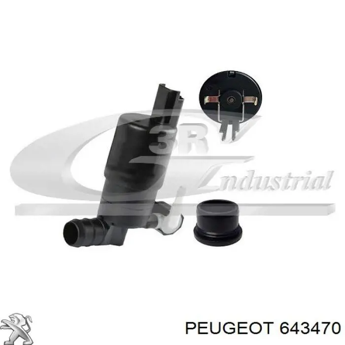 643470 Peugeot/Citroen Мотор омывателя лобового стекла