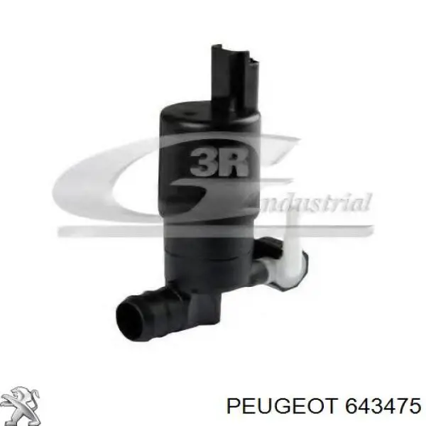643475 Peugeot/Citroen Мотор омывателя лобового стекла