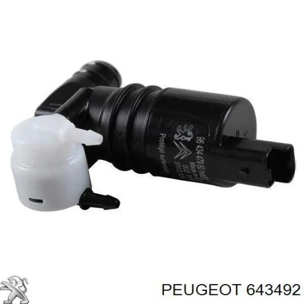 643492 Peugeot/Citroen bomba de motor de fluido para lavador de vidro dianteiro