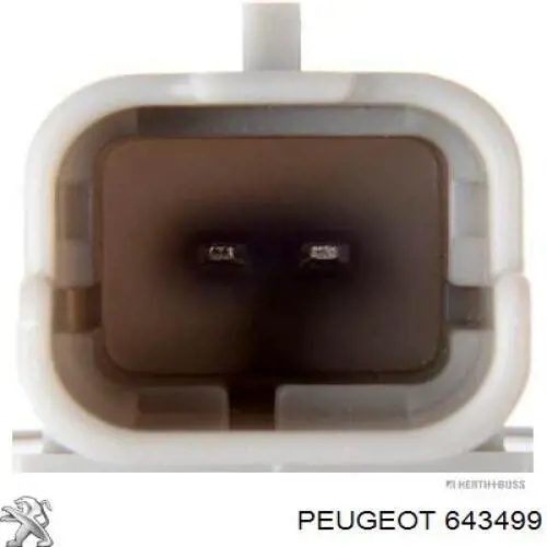 Interruptor del nivel, depósito de agua de lavado 643499 Peugeot/Citroen