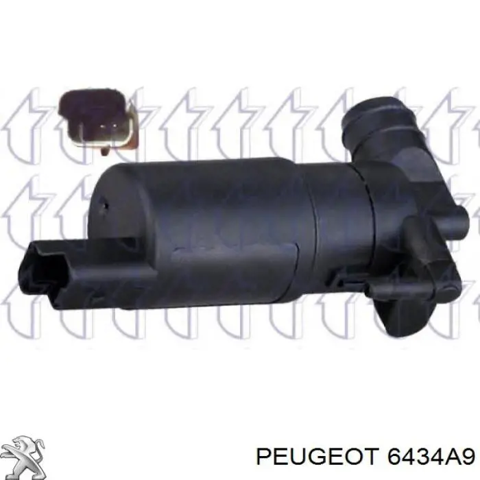 Двигатель омывателя лобового стекла Peugeot/Citroen 6434A9 цена, от 6.33 USD