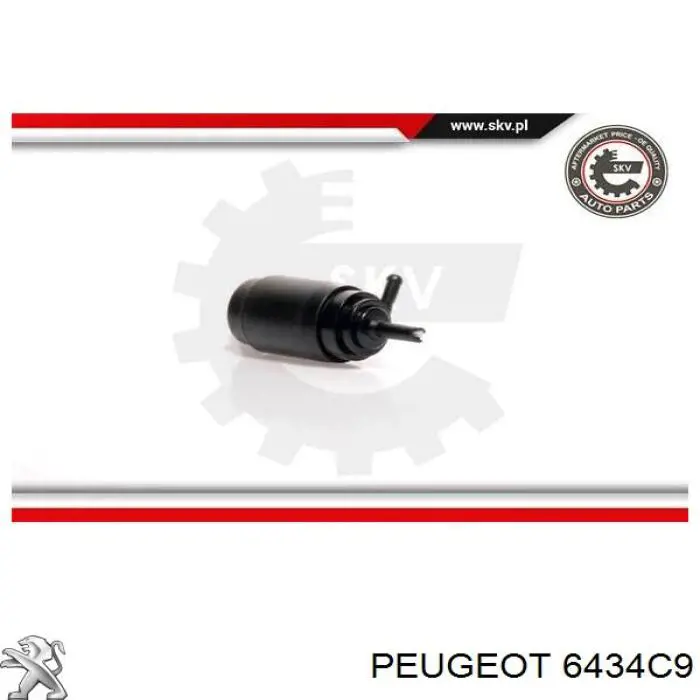 Bomba de limpiaparabrisas delantera 6434C9 Peugeot/Citroen