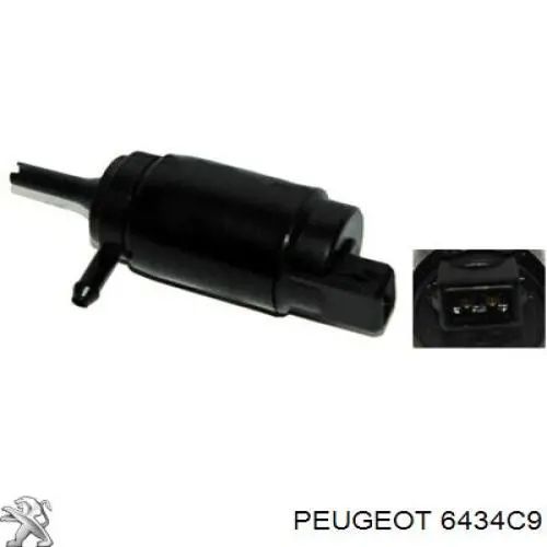 Двигатель омывателя лобового стекла Peugeot/Citroen 6434C9 цена, от 6.26 USD