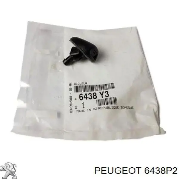 6438P2 Peugeot/Citroen накладка форсунки омывателя фары передней