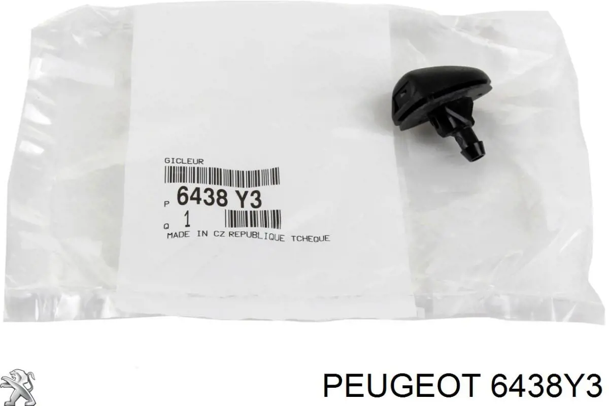 00006438Y3 Peugeot/Citroen форсунка омывателя лобового стекла