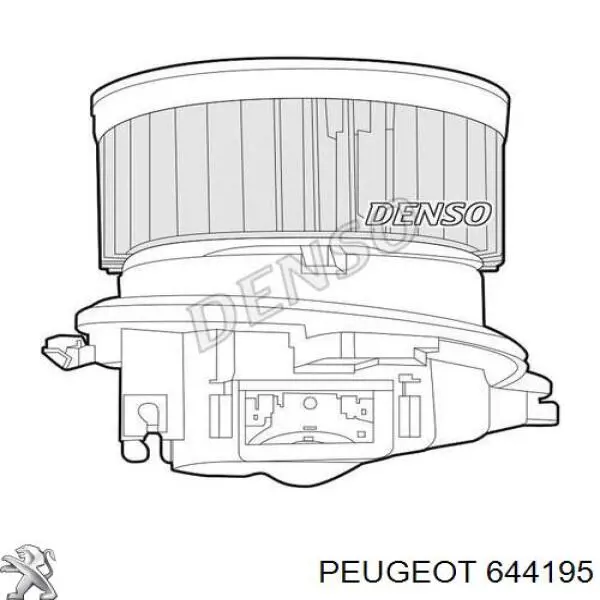 Motor eléctrico, ventilador habitáculo 644195 Peugeot/Citroen