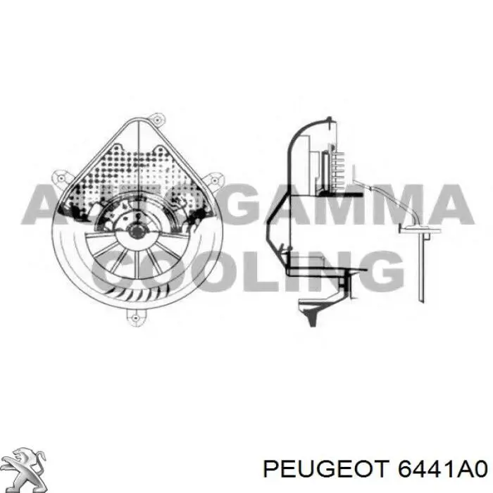 Мотор вентилятора печки (отопителя салона) Peugeot/Citroen 6441A0 цена, от 89.06 USD