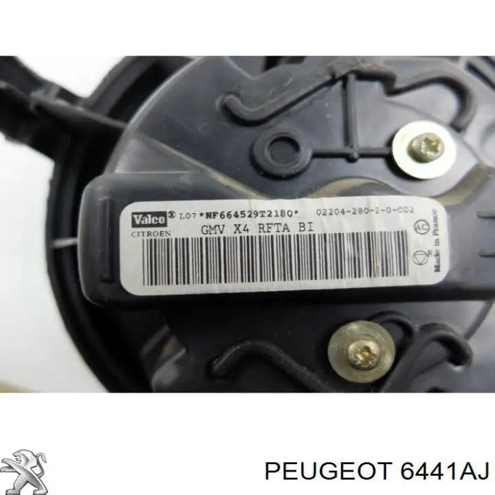 6441AJ Peugeot/Citroen Электромотор печки