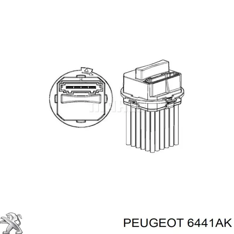Resitencia, ventilador habitáculo 6441AK Peugeot/Citroen