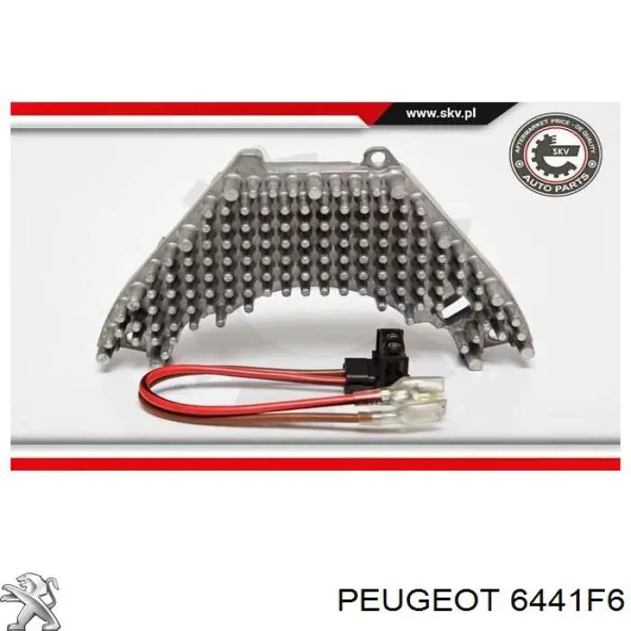6441F6 Peugeot/Citroen резистор (сопротивление вентилятора печки (отопителя салона))