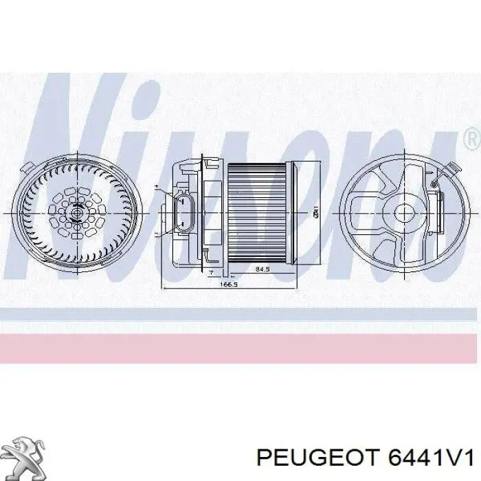 Мотор вентилятора печки (отопителя салона) Peugeot/Citroen 6441V1 цена, от 109.11 USD