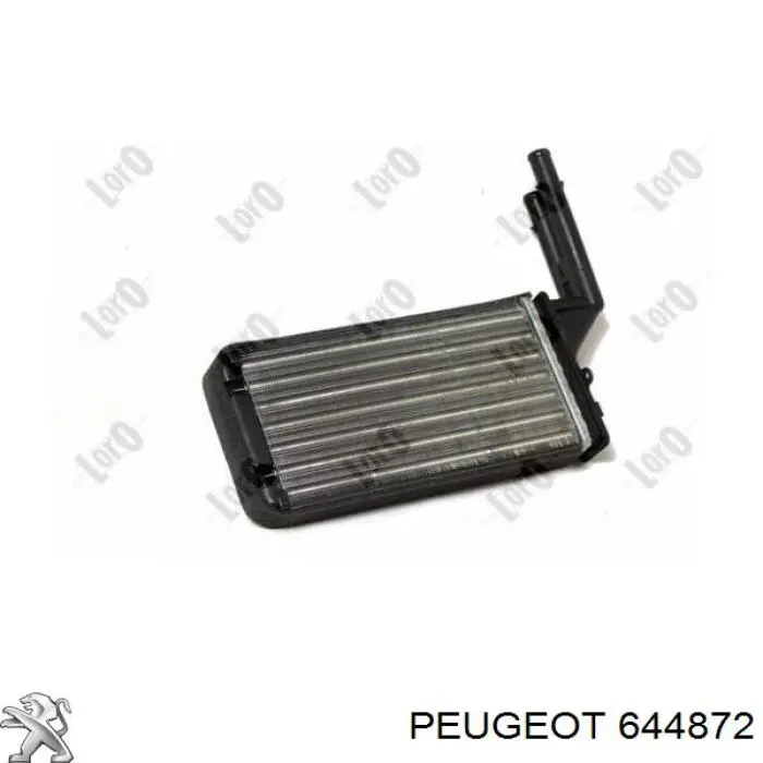 644872 Peugeot/Citroen Радиатор отопителя салона