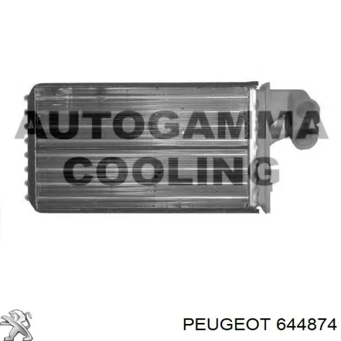Radiador de calefacción 644874 Peugeot/Citroen
