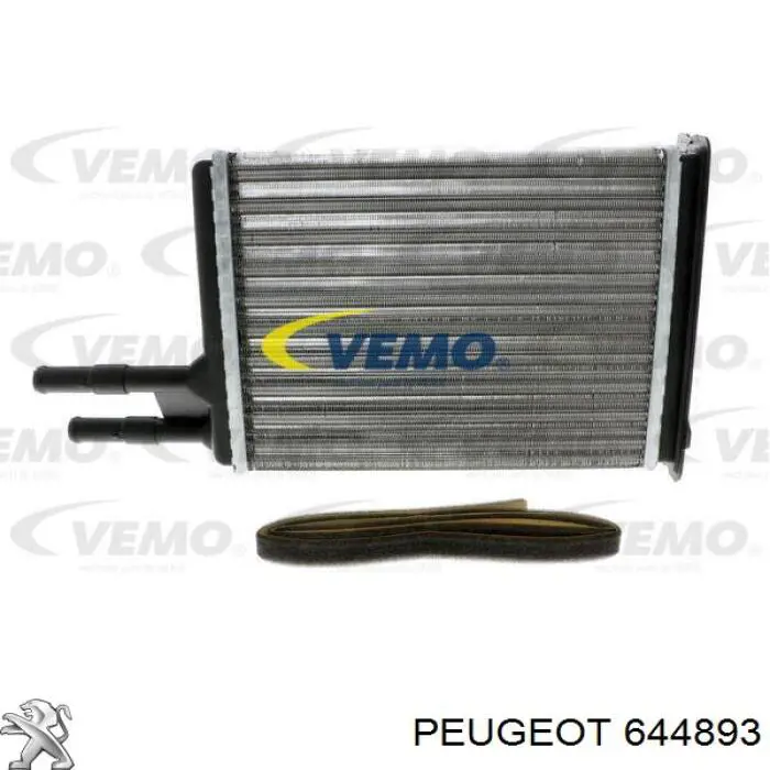 644893 Peugeot/Citroen радиатор печки