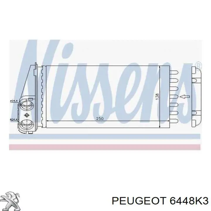 Купить 6448K3 Peugeot/Citroen Радиатор печки