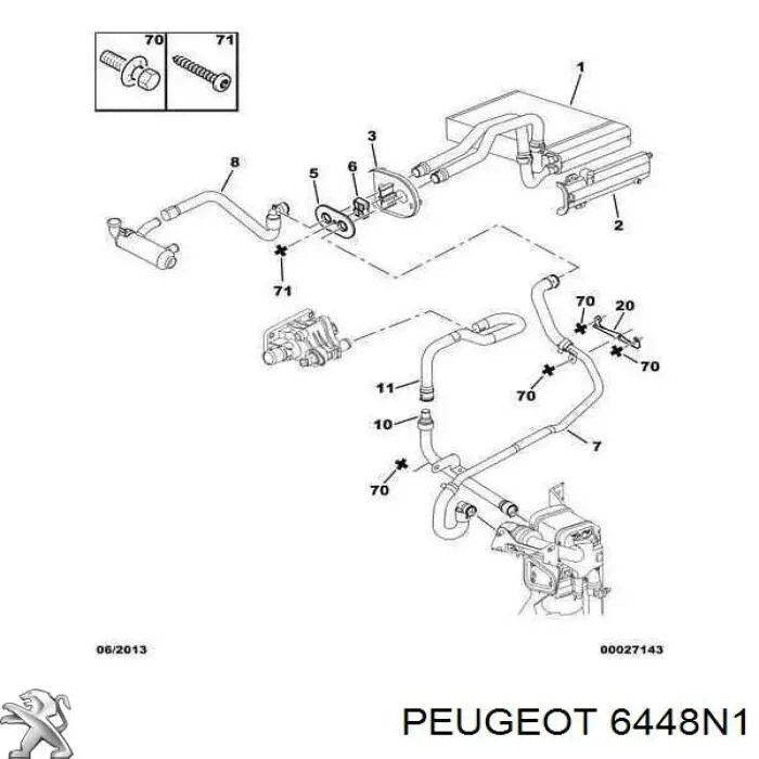  6448N1 Peugeot/Citroen