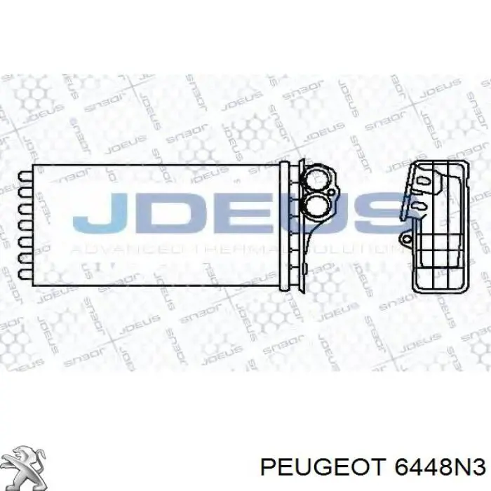 Радиатор печки (отопителя) Peugeot/Citroen 6448N3 цена, от 87.68 USD