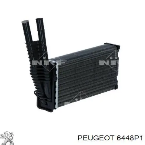 6448P1 Peugeot/Citroen radiador de forno (de aquecedor)