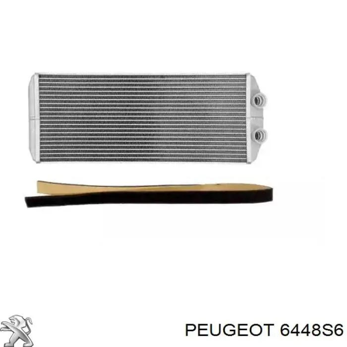 6448S6 Peugeot/Citroen radiador de forno (de aquecedor)