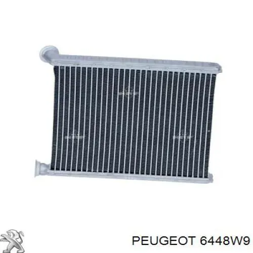 6448W9 Peugeot/Citroen Радиатор отопителя салона