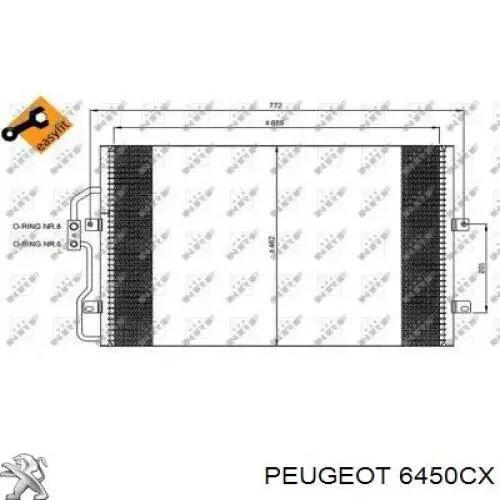 Купить 6450CX Peugeot/Citroen Радиатор кондиционера салонный, испаритель