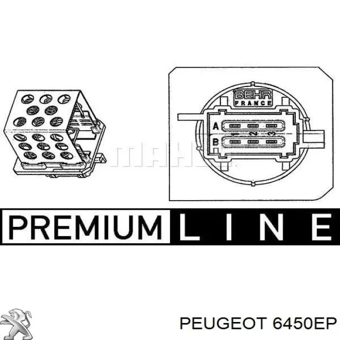 Реостат Peugeot/Citroen 6450EP