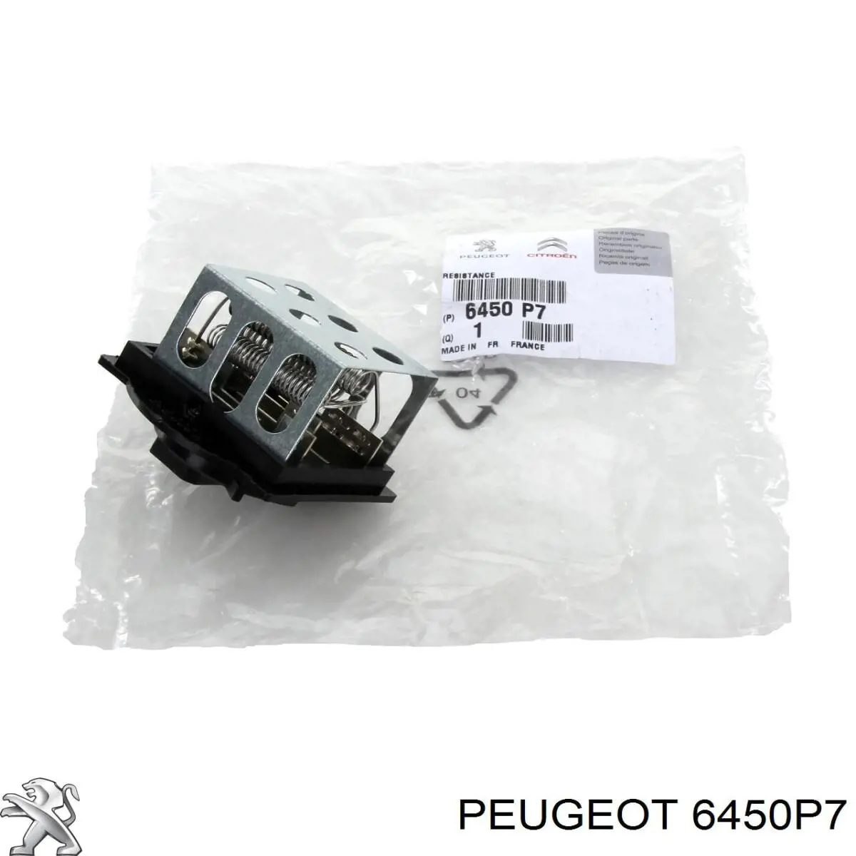 Resitencia, ventilador habitáculo 6450P7 Peugeot/Citroen