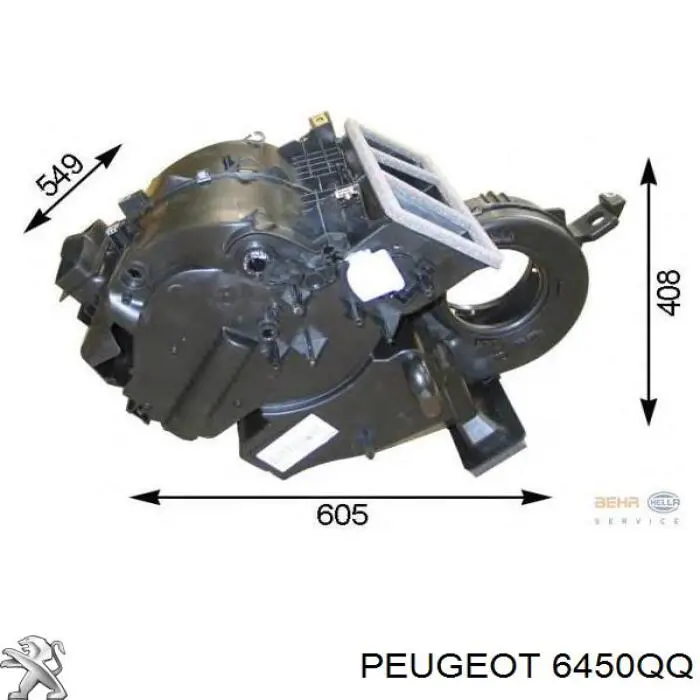 Купить 6450QQ Peugeot/Citroen Радиатор кондиционера салонный, испаритель