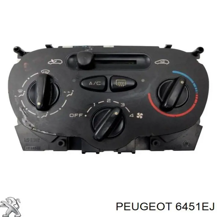 Unidade de controlo dos modos de aquecimento/condicionamento para Peugeot 206 (2A/C)