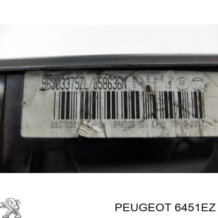 Unidad de control, calefacción/ventilacion 6451EZ Peugeot/Citroen