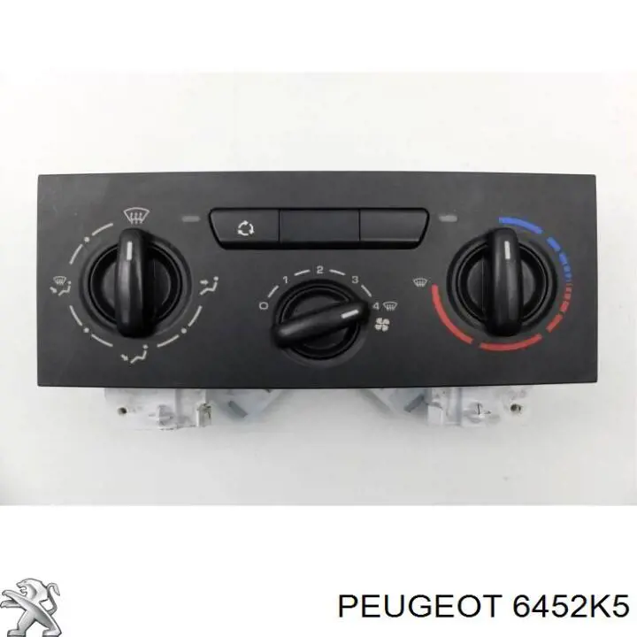 6452K5 Peugeot/Citroen unidade de controlo dos modos de aquecimento/condicionamento
