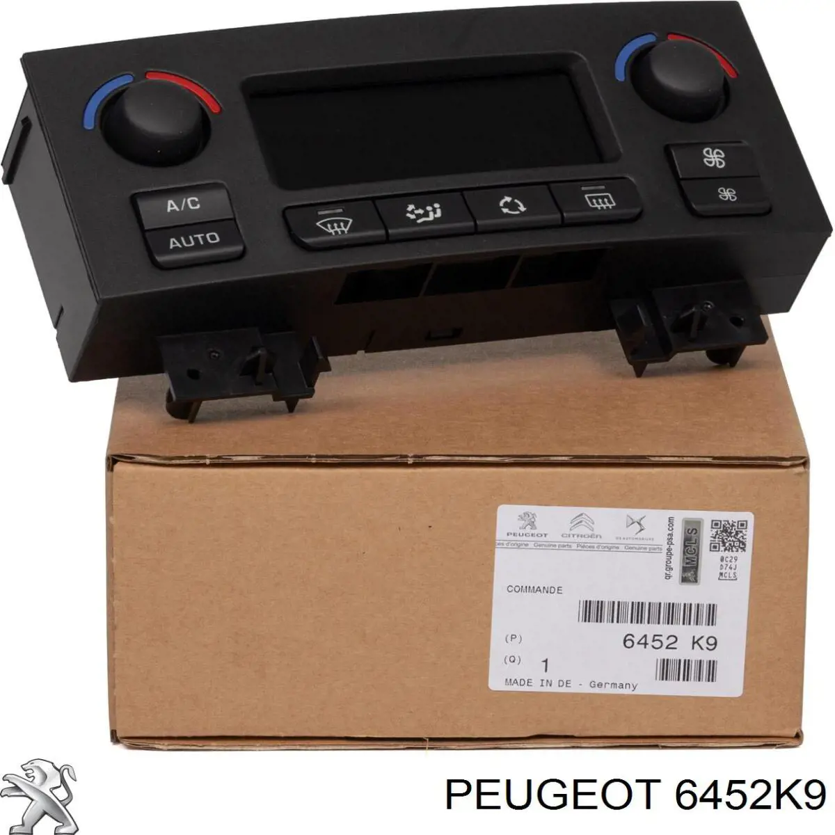 Unidad de control, calefacción/ventilacion 6452K9 Peugeot/Citroen