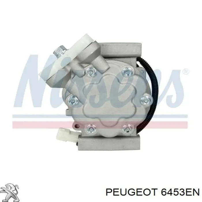 Compresor de aire acondicionado 6453EN Peugeot/Citroen