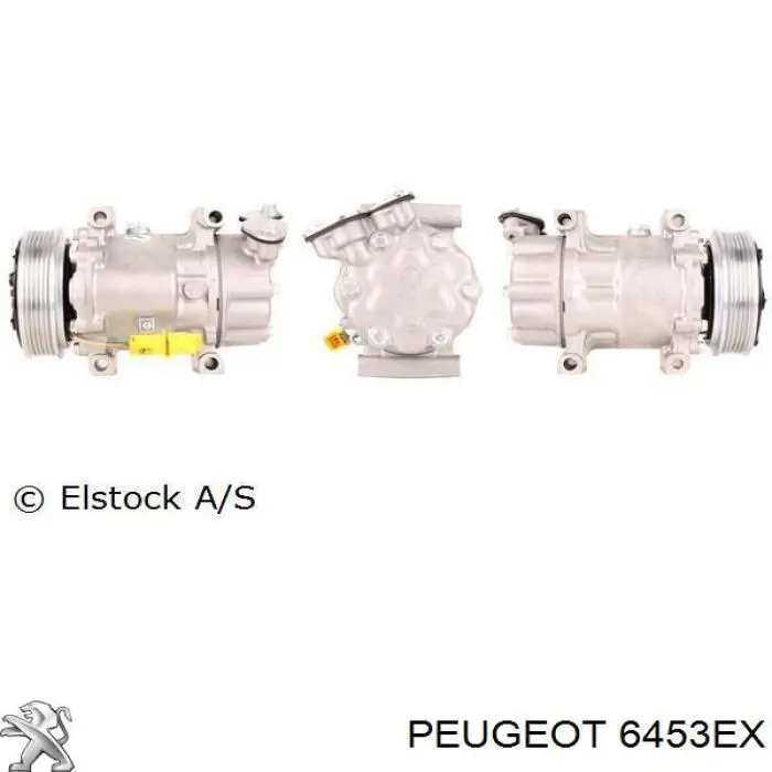 Шкив компрессора кондиционера PEUGEOT 00006453EX