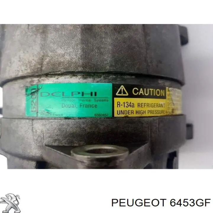 Compresor de aire acondicionado 6453GF Peugeot/Citroen