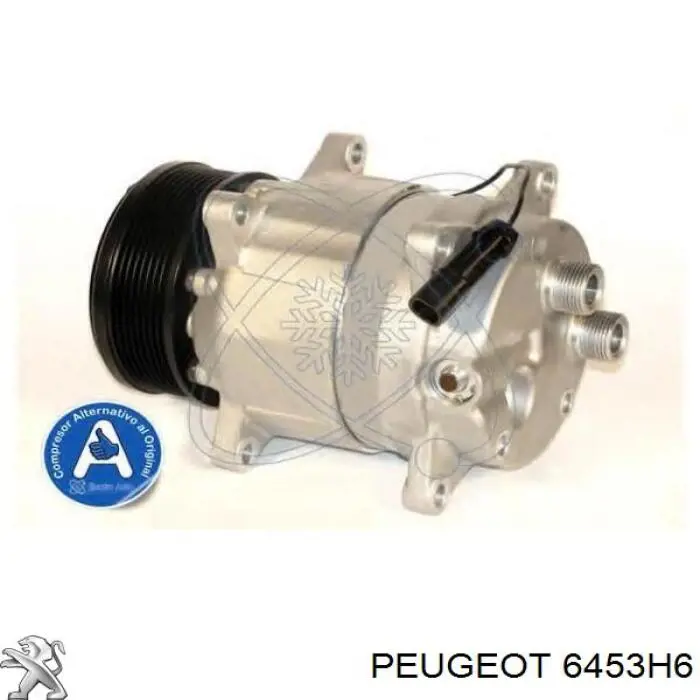 Compresor de aire acondicionado 6453H6 Peugeot/Citroen