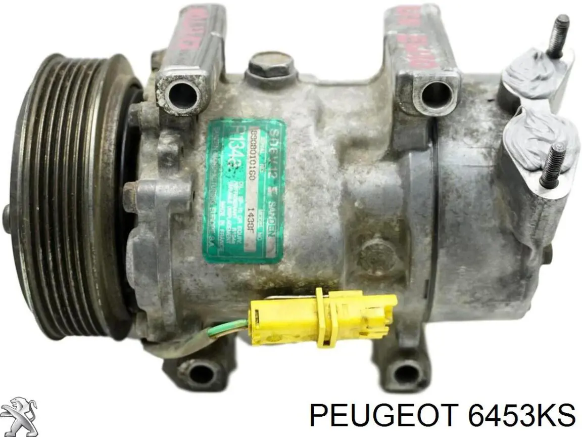 Compresor de aire acondicionado 6453KS Peugeot/Citroen