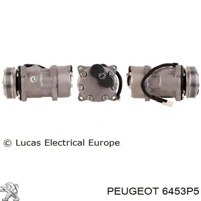 6453P5 Peugeot/Citroen Компрессор хладагента