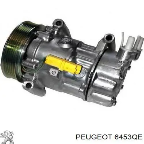 Compresor de aire acondicionado 6453QE Peugeot/Citroen