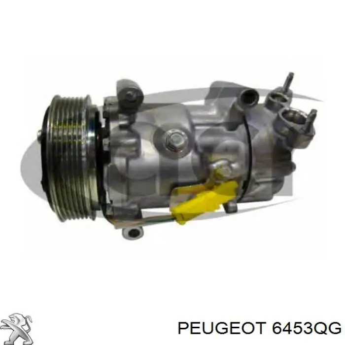 Compresor de aire acondicionado 6453QG Peugeot/Citroen