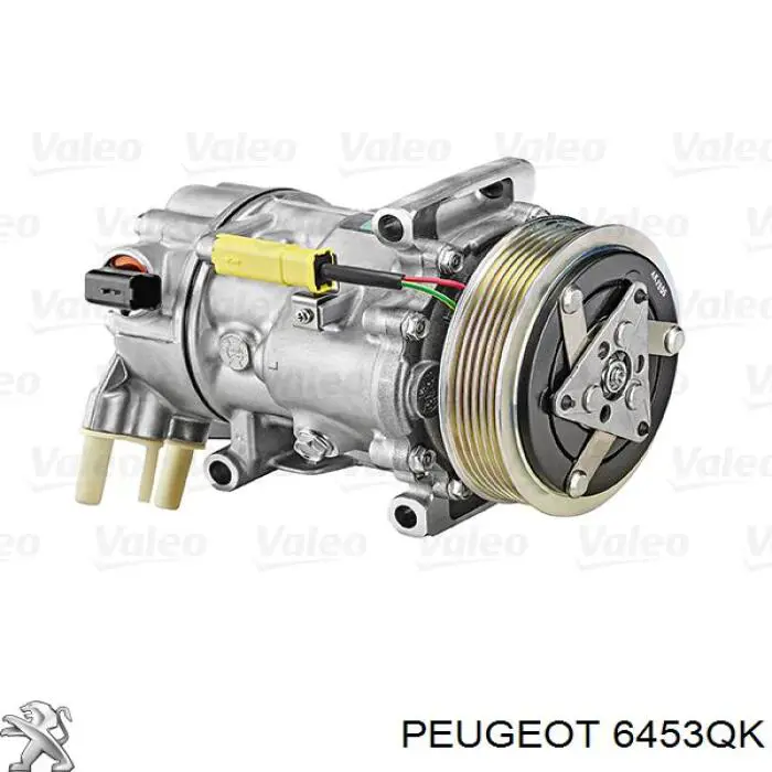Compresor de aire acondicionado 6453QK Peugeot/Citroen