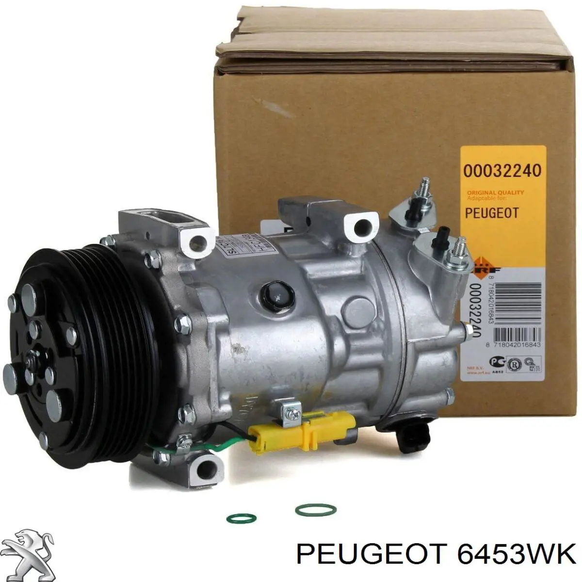 Compresor de aire acondicionado 6453WK Peugeot/Citroen