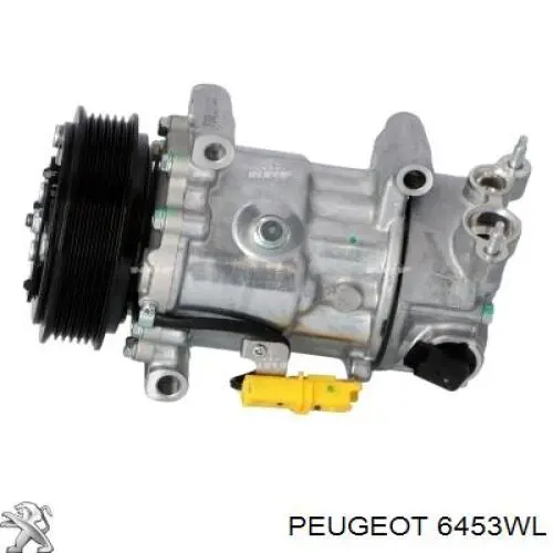 Compresor de aire acondicionado 6453WL Peugeot/Citroen