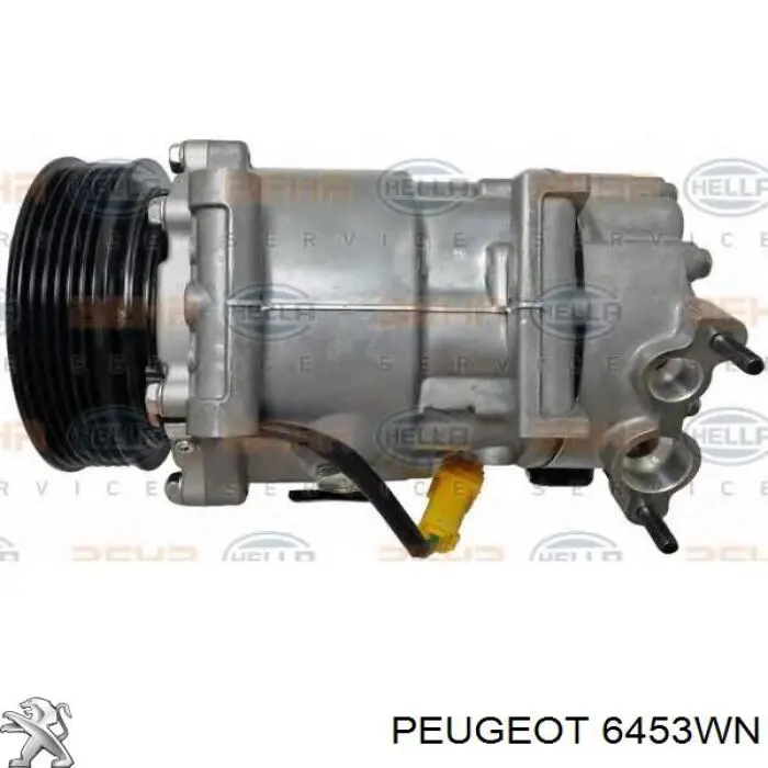 Compresor de aire acondicionado 6453WN Peugeot/Citroen