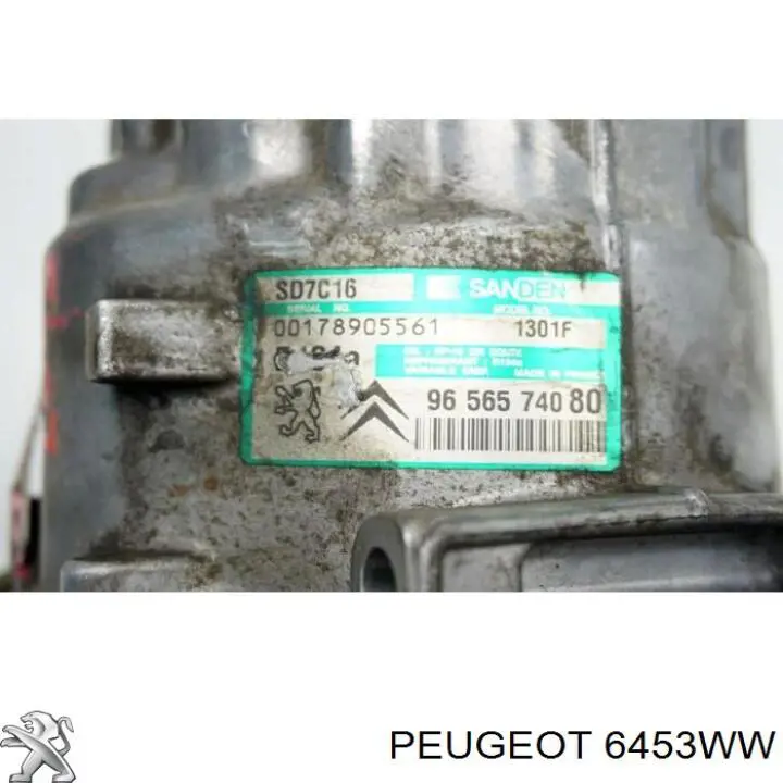 Насос кондиционера Peugeot/Citroen 6453WW