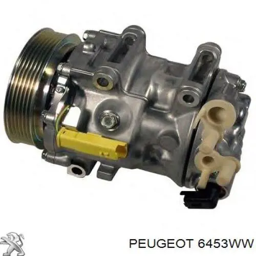 6453WW Peugeot/Citroen компрессор кондиционера