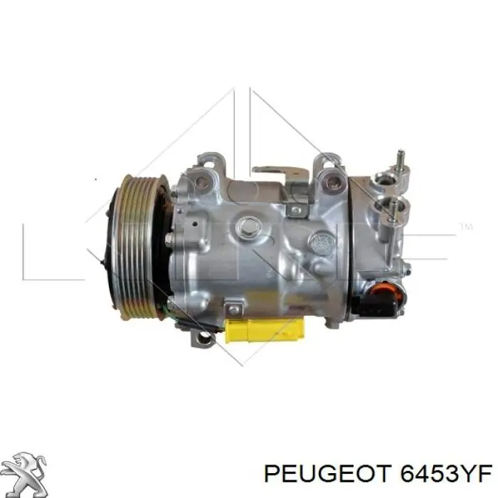 Compresor de aire acondicionado 6453YF Peugeot/Citroen