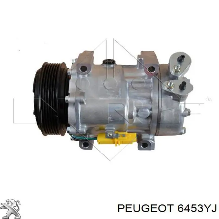 Compresor de aire acondicionado 6453YJ Peugeot/Citroen